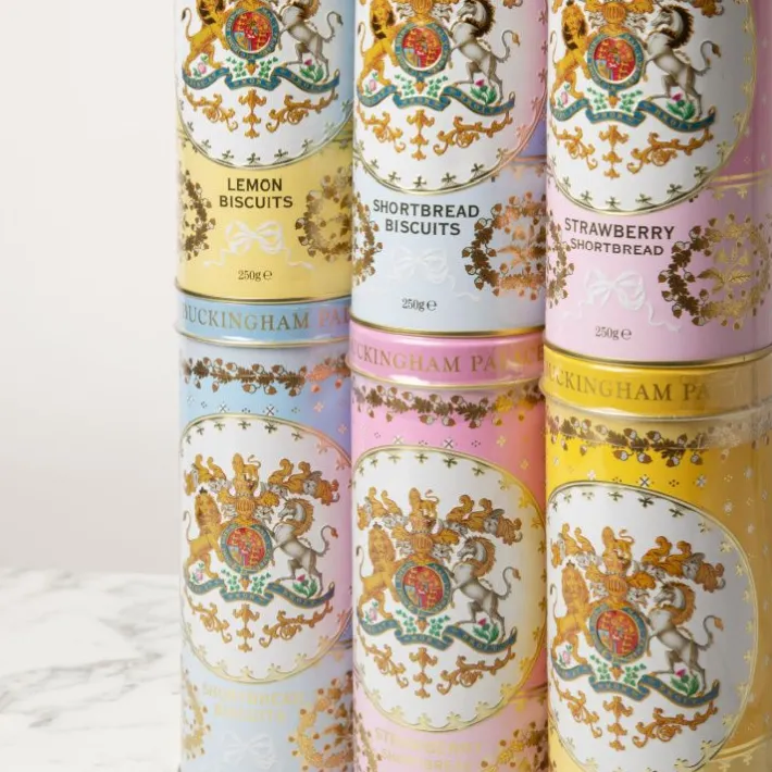 Royal Collection Shop Buckingham Palace Lemon Shortbread Biscuit Tin* Biscuits