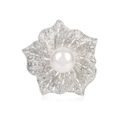 Royal Collection Shop Flower With Pearl Brooch* Brooches