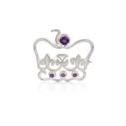 Royal Collection Shop Platinum Jubilee Limited Edition Silver Brooch* Brooches