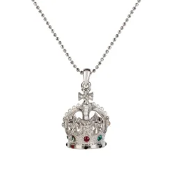 Royal Collection Shop Silver Crown Necklace* Necklaces