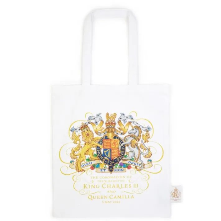 Royal Collection Shop The Coronation White Tote Bag* Bags
