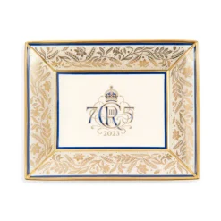 Royal Collection Shop The King'S 75Th Birthday Limited Edition Navy Tray* His Majesty The King'S 75Th Birthday