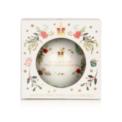 Royal Collection Shop The Palace Of Holyroodhouse Fine Bone China Bauble* Decorations
