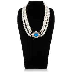 Royal Collection Shop Vicki Sarge Triple Strand Pearl Necklace* Necklaces